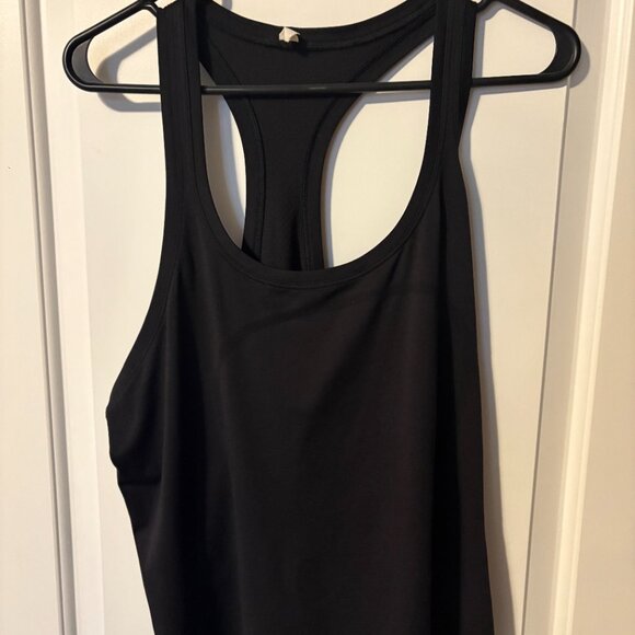 Lululemon Swiftly Tech Racerback Tank Top 2.0 Waist Length size 14 Black - Picture 2 of 4
